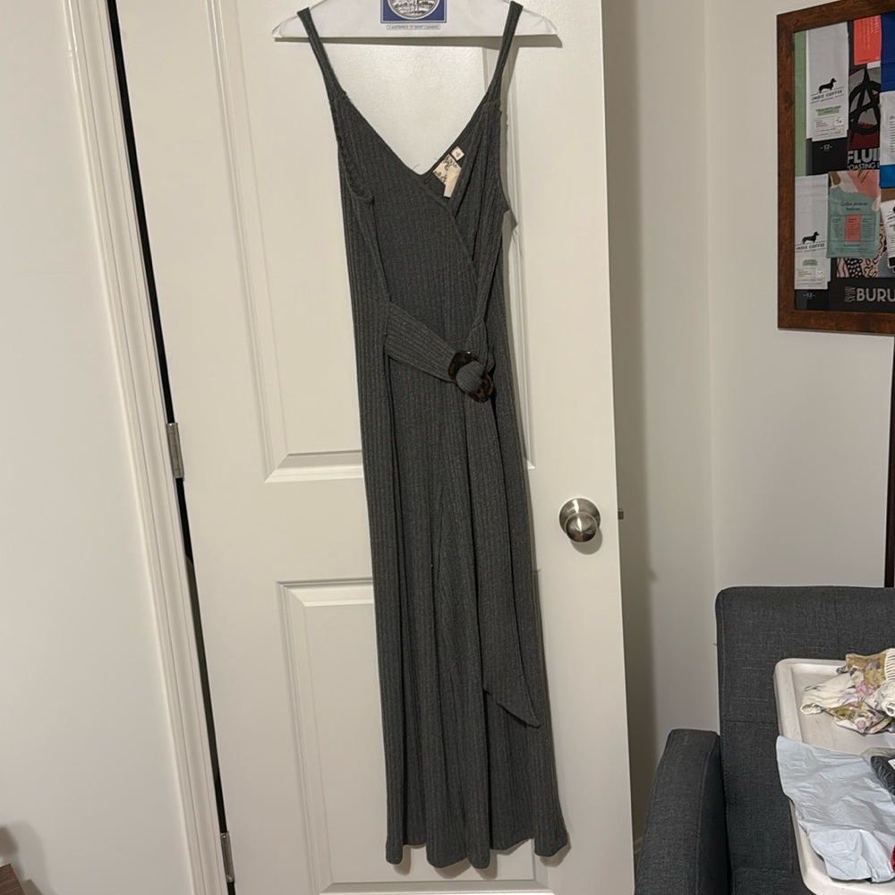 Belted Jumpsuit By Blu Pepper